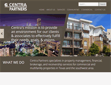 Tablet Screenshot of centrapartners.com